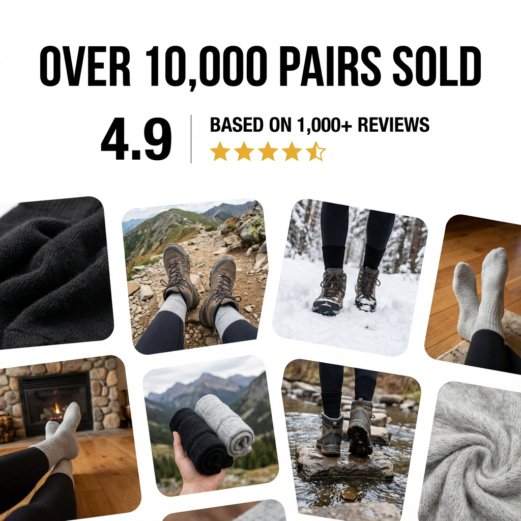 Alpaca Hiking Crew Socks